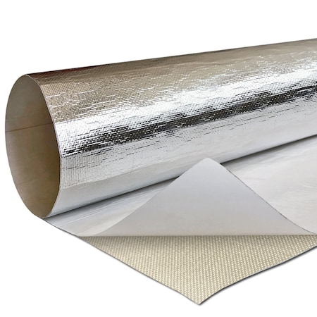 Electriduct Adhesive Backed Aluminum Heat Reflective Fiberglass Barrier, 6in by 36in TAPE-J-AFS-6X36